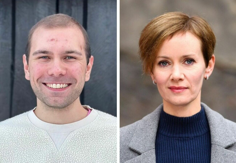 Mathias Jørgensen, styreleder i Hyperion og Inger Lise Hansen, generalsekretær i Actis - Rusfeltets samarbeidsorgan.(Hyperion/Actis) Mathias Jørgensen, styreleder i Hyperion og Inger Lise Hansen, generalsekretær i Actis - Rusfeltets samarbeidsorgan.