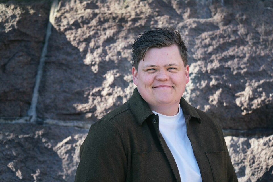 AUF-leder Gaute Børstad Skjervø gleder seg over at Ap gjør det litt bedre blant unge velgere.(André Bruer Stepanoski) Gaute Børstad Skjervø.
