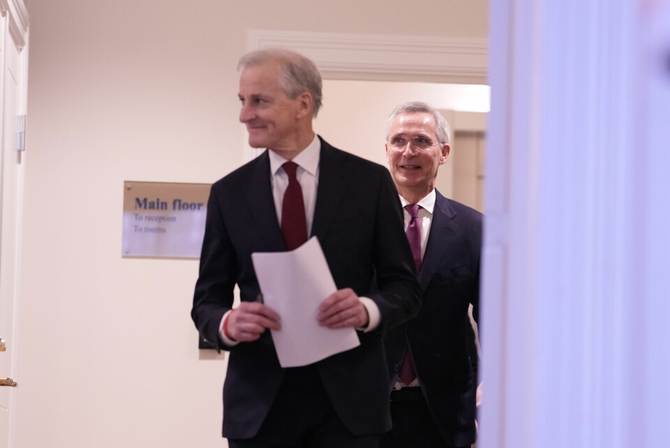 Statsminister Jonas Gahr Støre (Ap) med sin nye finansminister Jens Stoltenberg på slep. Statsminister Jonas Gahr Støre (Ap) med sin nye finansminister Jens Stoltenberg på slep. Foto: Javad Parsa / NTB