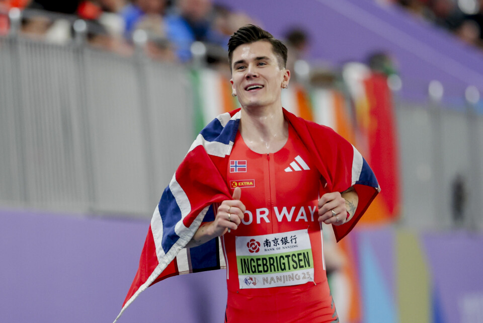 Mange hadde sett fram til å se den dobbelte VM-vinneren innendørs tidligere i år på Bislett i juni. Men Jakob Ingebrigtsen er skadet og stiller ikke. Jakob Ingebrigtsen er skadet. Foto: Nikola Krstic / NTB