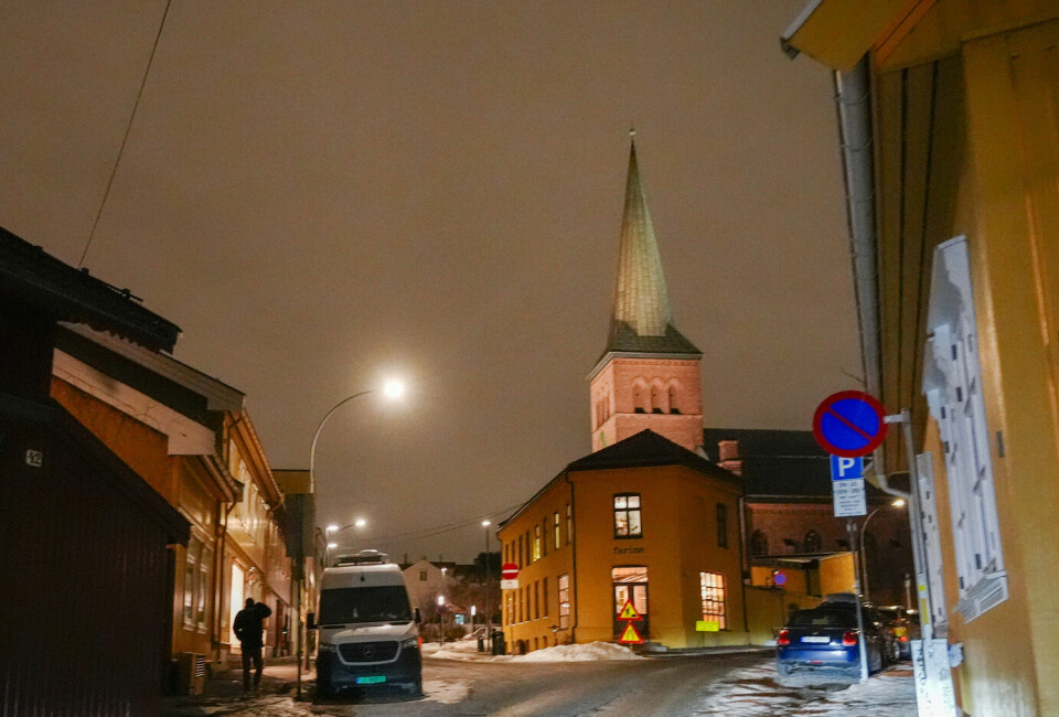 Ja, det ble lest et vers fra Koranen. Men fellesnevneren for arrangementet i Kampen kirke (bildet) på langfredag var ikke religion, det var solidaritet. Det var nettopp det som gjorde at også jeg – som verken er kristen eller muslim – ønsket å delta, skriver Ingvild Kilander. Kampen kirke, Normannsgata og Bøgata på Kampen i bydel Gamle Oslo.