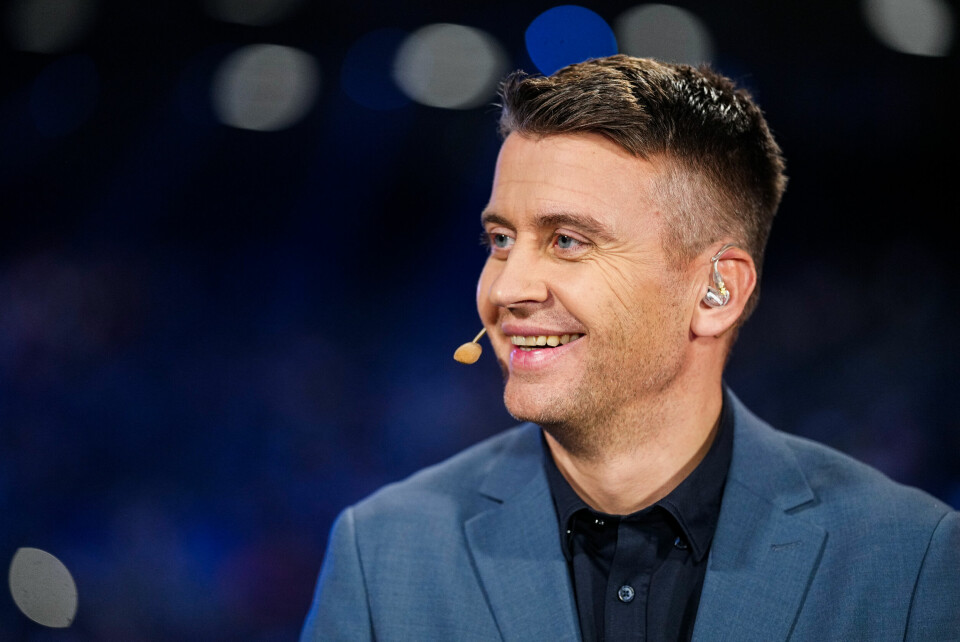 Viaplay sin håndballekspert Ole Erevik under VM-kampen i håndball mellom Portugal og Brasil i Unity Arena. Viaplay sin håndballekspert Ole Erevik under VM-kampen i håndball mellom Portugal og Brasil i Unity Arena.Foto: Beate Oma Dahle / NTB