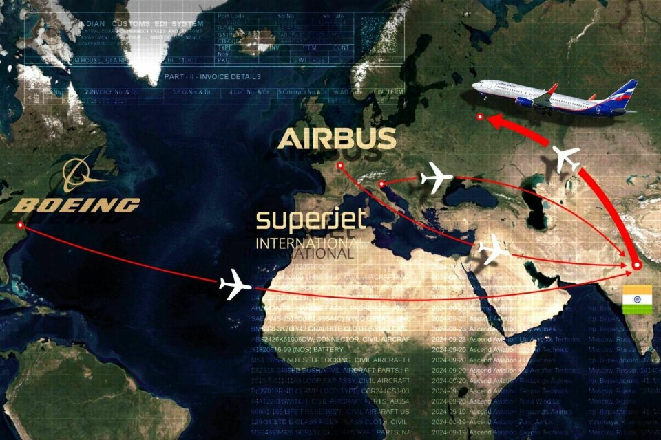 Investigate Europe kan ved hjelp av tolldata avsløre at sanksjonerte flydeler har endt opp i Russland. Investigate Europe kan ved hjelp av tolldata avsløre at sanksjonerte flydeler har endt opp i Russland.