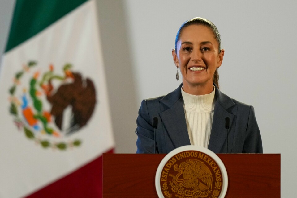 Mexicos president Claudia Sheinbaum, er landet første kvinnelige statsleder.(Fernando Llano/AP) Mexicos president Claudia Sheinbaum sier at samtalen handlet om Mexicos strategi for å håndtere migrasjon. Foto: Fernando Llano / AP / NTB