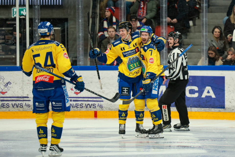 Storhamar har mye å juble for på isen, men det er drama på klubbkontorene. Storhamar har mye å juble for på isen, men det er drama på klubbkontorene. Foto: Jonas Been Henriksen / NTB