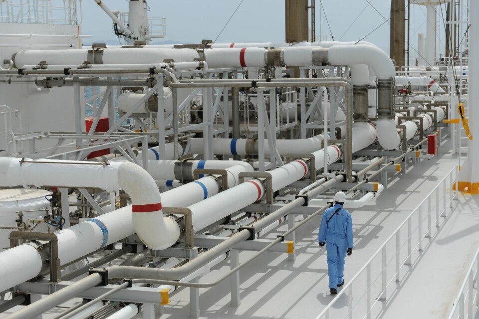 LNG terminal i franske Fos-sur-Mer. Frankrike importerer mye LNG fra Russland. LNG terminal i franske Fos-sur-Mer. Frankrike importerer mye LNG fra Russland.