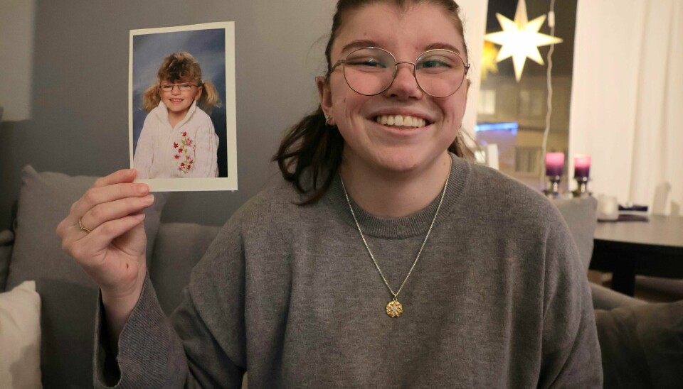 Betina før og nå. Selv om man kan se likhetstrekkene, er det også mye som er forandret.(Birthe Steen Hansen) Betina Must Ellingsen