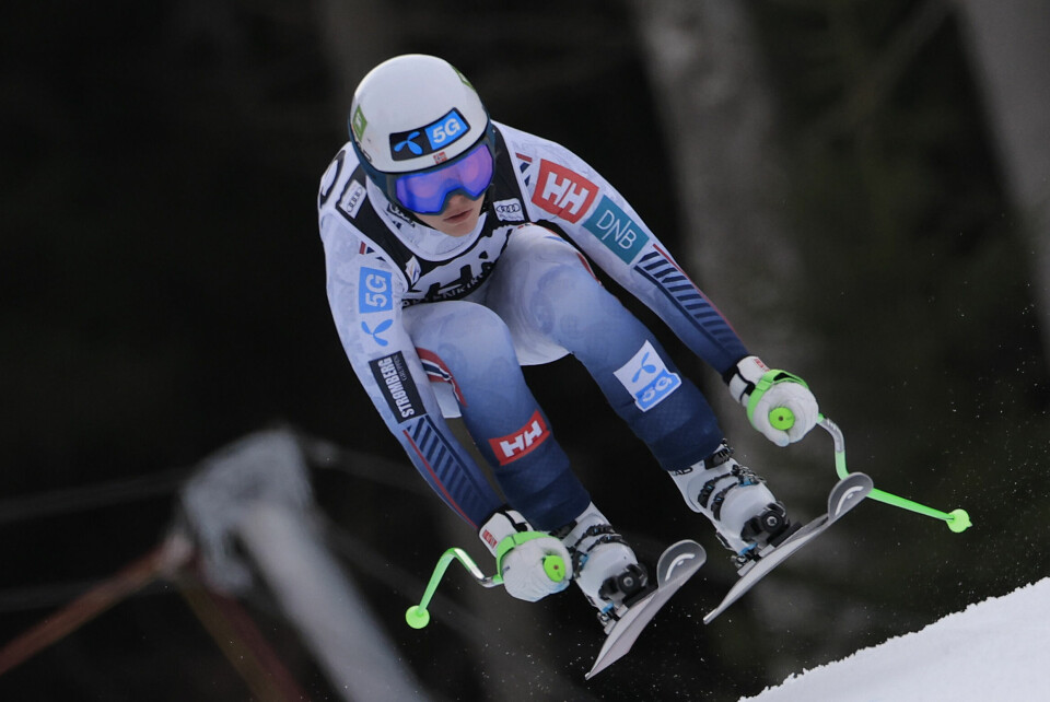 Kajsa Vickhoff Lie kjørte inn til pallplass i super-G i Garmisch søndag. Kajsa Vickhoff Lie kjørte Super G i Garmisch søndag. Her fra lørdagens renn. Foto: Giovanni Maria Pizzato / AP Photo / NTB