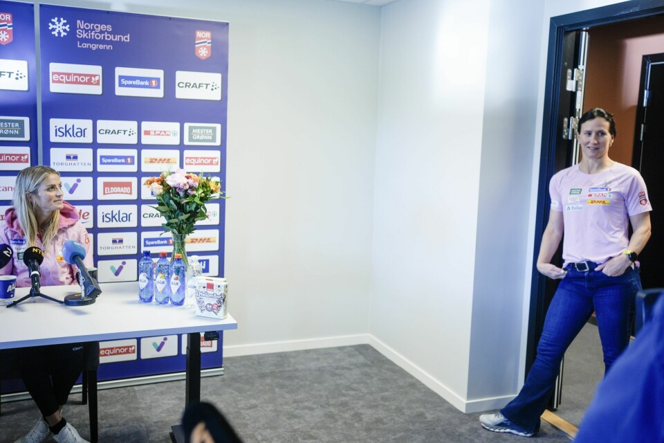 Nye roller. Comeback-queen Therese Johaug fikk Marit Bjørgen i trenerapparatet. Her fra Mosetertoppen i fjor sommer.(Terje Pedersen/NTB) Nye roller. Comeback-queen Therese Johaug fikk Marit Bjørgen i trenerapparatet. Her fra Mosetertoppen i fjor sommer.
