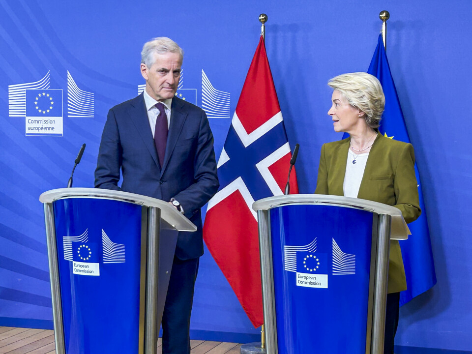 Norge må knytte seg tettere på EUs sikkerhetspolitiske arbeid, skriver Hadia Tajik. På bildet møter statsminister Jonas Gahr Støre Europakommisjonens president Ursula von der Leyen. Norge må knytte seg tettere på EUs sikkerhetspolitiske arbeid, skriver Hadia Tajik. På bildet møter statsminister Jonas Gahr Støre Europakommisjonens president Ursula von der Leyen.