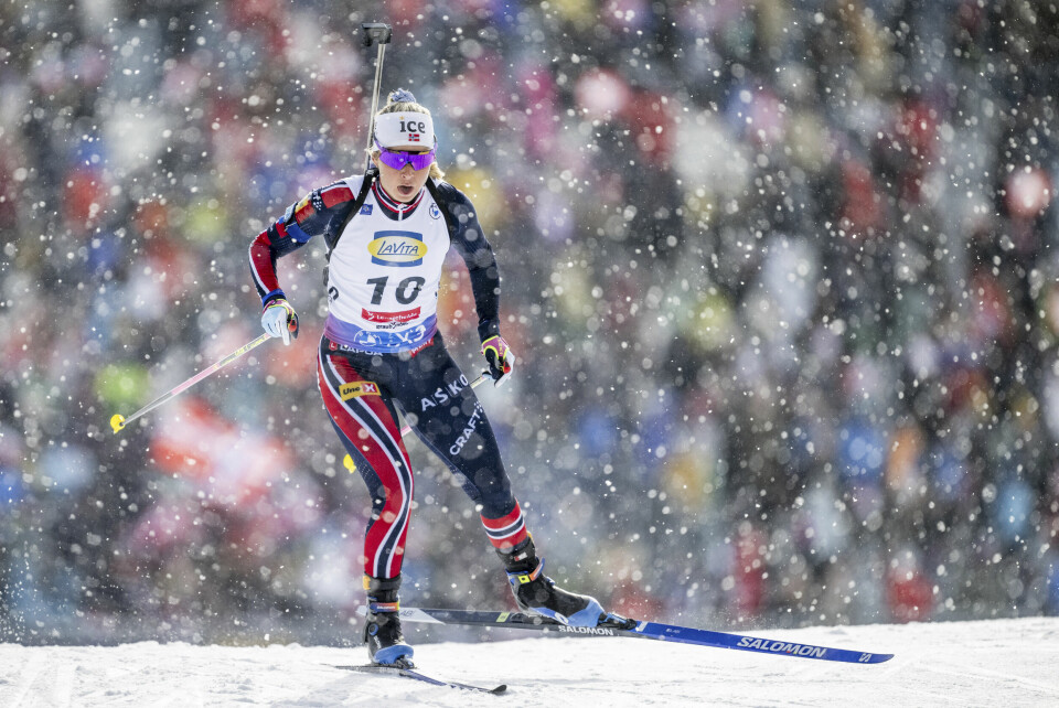 Ingrid Landmark Tandrevold slet. Foto: Gian Ehrenzeller/Keystone via AP / NTB Ingrid Landmark Tandrevold slet. Foto: Gian Ehrenzeller/Keystone via AP / NTB