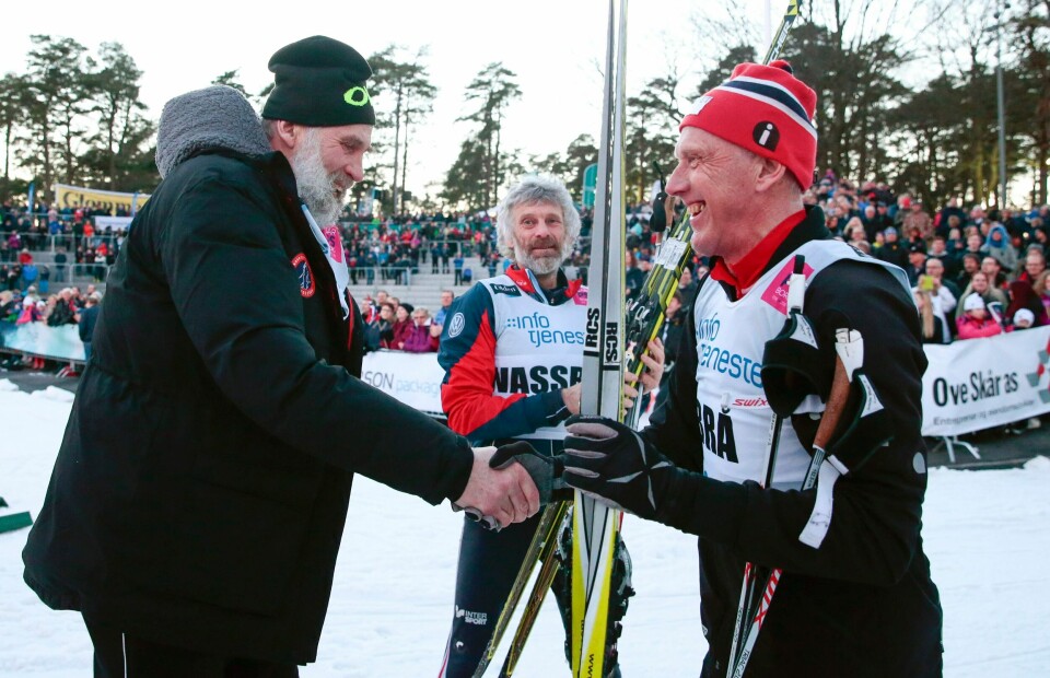 Juha Mieto, Thomas Wassberg og Oddvar Brå anno 2016. Men i 1982 var de intense konkurrenter.(Håkon Mosvold Larsen/NTB) Juha Mieto, Thomas Wassberg og Oddvar Brå anno 2016. Men i 1982 var de intense konkurrenter.