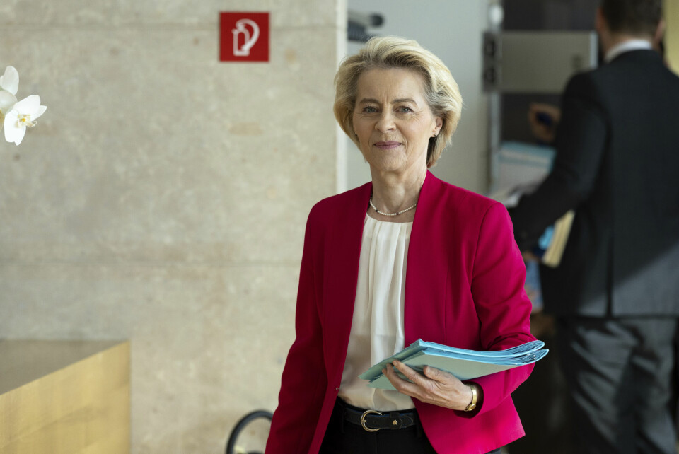 EU-kommisjonens leder Ursula von der Leyen fordømmer Israels fornyede offensiv mot sivil infrastruktur på Gazastripen. EU-kommisjonens leder Ursula von der Leyen fordømmer Israels fornyede offensiv mot sivil infrastruktur på Gazastripen. Arkivfoto: Omar Havana / AP / NTB