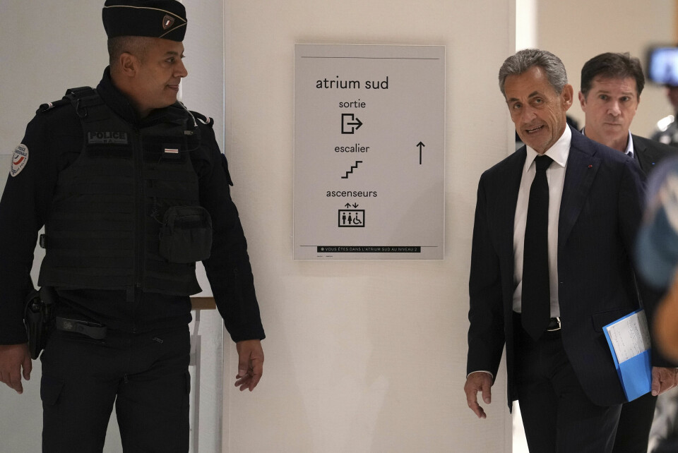 Tidligere president i Frankrike, Nicolas Sarkozy, ankommer retten mandag. Tidligere president i Frankrike, Nicolas Sarkozy, ankommer retten mandag. Foto: Aurelien Morissard / AP / NTB