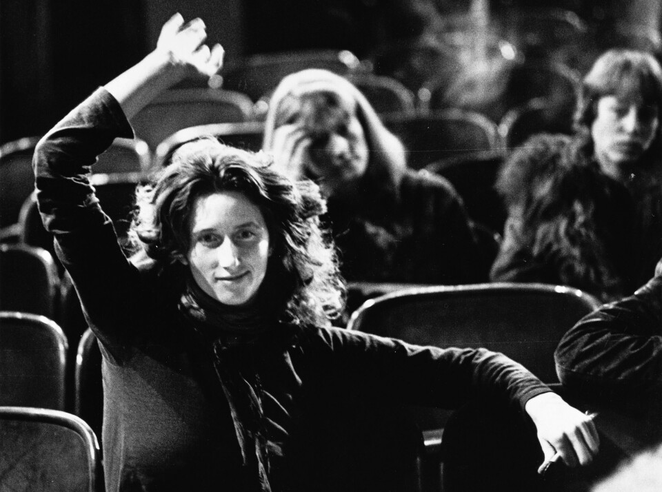 Vibeke Løkkeberg fotografert da hun i 1973 var invitert til det første internasjonale kvinnefilmseminaret i Berlin med debutfilmen «Abort» (1971) – og benyttet anledningen til å intervjue internasjonale filmkolleger. Vibeke Løkkeberg fotografert da hun i 1973 var invitert til det første internasjonale kvinnefilmseminaret i Berlin med debutfilmen «Abort» (1971) – og benyttet anledningen til å intervjue internasjonale filmkolleger. Foto: Abisag Tüllmann / bpk / Handout / NTB