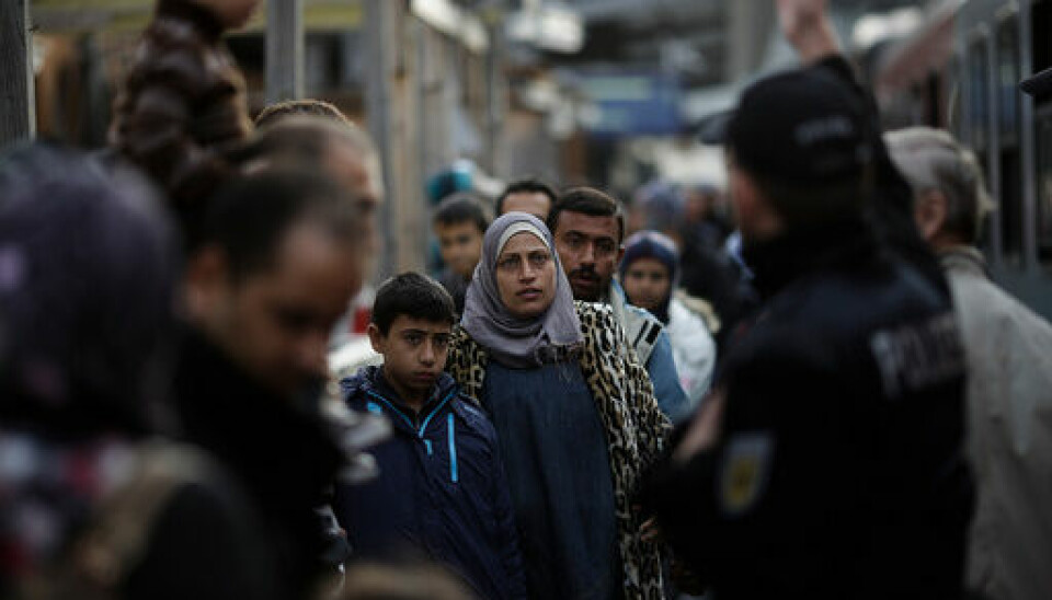 Rekordmange flyktninger og migranter fikk innvilget statsborgerskap i Tyskland i fjor. Dette bildet er 2015, da et stort antall krigsflyktninger fra Syria ankom Tyskland