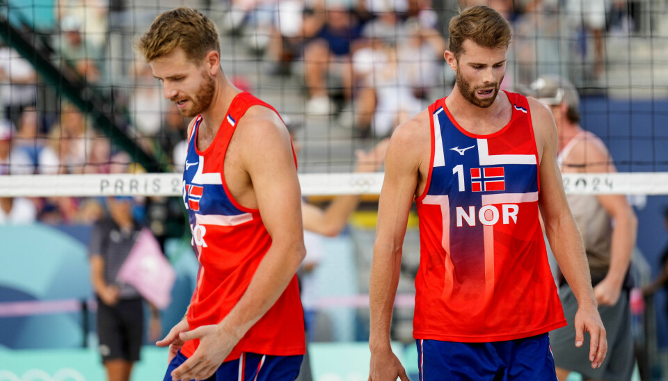 Christian Sørum (til venstre) og Anders Mol i aksjon i OL i Paris sist sommer.