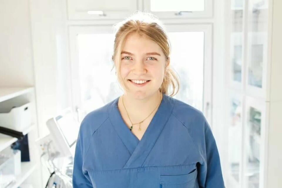 Student Thea Øvregaard er 23 år og går fjerde året på Veterinærhøgskolen ved NMBU i Ås. Student Thea Øvregaard er 23 år og går fjerde året på Veterinærhøgskolen ved NMBU i Ås.Foto: Maud Lervik/FriFagbevegelse