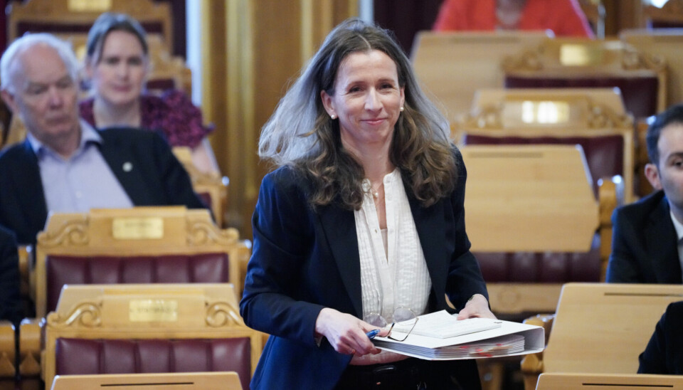 Justis- og beredskapsminister Astri Aas-Hansen (Ap). Oslo 20250409. Justis- og beredsskapsminister Astri Aas-Hansen i muntlig spørretime på Stortinget onsdag. Foto: Ole Berg-Rusten / NTB