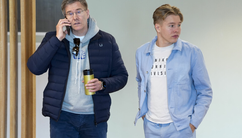 Tikjemper Markus Rooth (t.h.) og hans far Espen Rooth.