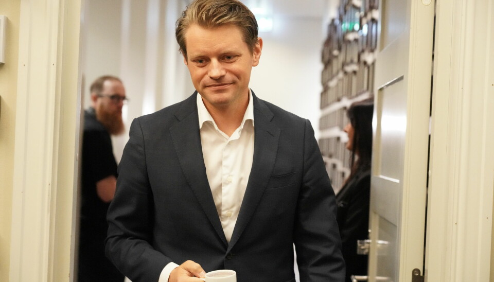 Komitéleder Peter Frølich under Stortingets høring om forsinkelsene for ny maritim innsatsskvadron i Ramsund
