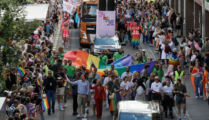 Den økte fiendtligheten mot skeive på verdensbasis gjør det vanskeligere å nå gjennom med ikke-fiendtlige kritiske budskap, mener Øyvind Soltun Andreassen. Bildet er fra Pride-paraden i Oslo i 2024.
