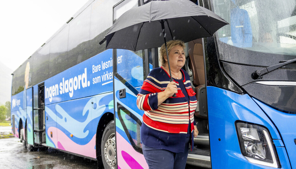 Høyreleder Erna Solberg bruker misvisende skattetall i valgkampen, skriver Morgan Alangeh. Høyreleder Erna Solberg bruker misvisende skattetall i valgkampen, skriver Morgan Alangeh.