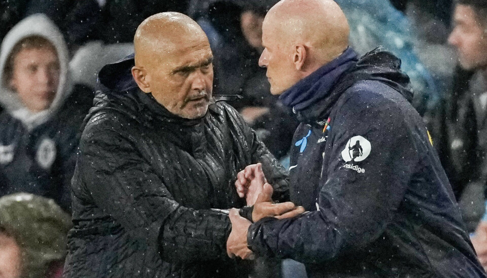 Italia-trener Luciano Spalletti med Norge-trener Ståle Solbakken. Italia-trener Luciano Spalletti med Norge-trener Ståle Solbakken.