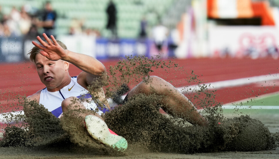 Mangekjemperen Markus Rooth var nest best i lengde på Bislett onsdag.