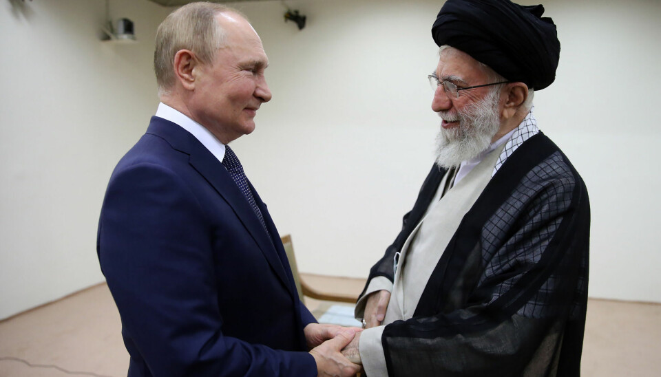 Russlands president Vladimir Putin møtte Irans øverste leder Ayatollah Ali Khamenei i Teheran i 2022.