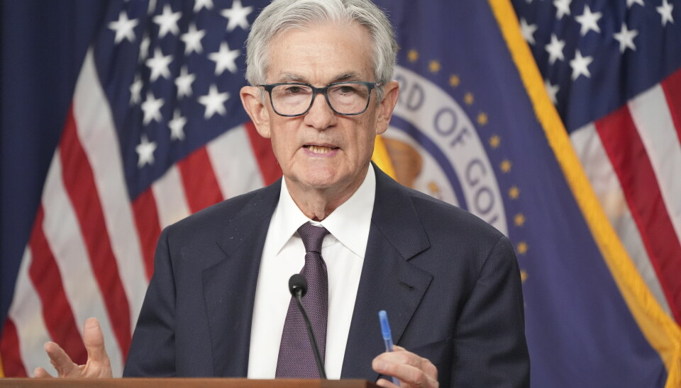 Sentralbanksjef Jerome Powell setter ikke ned styringsrenten i USA.