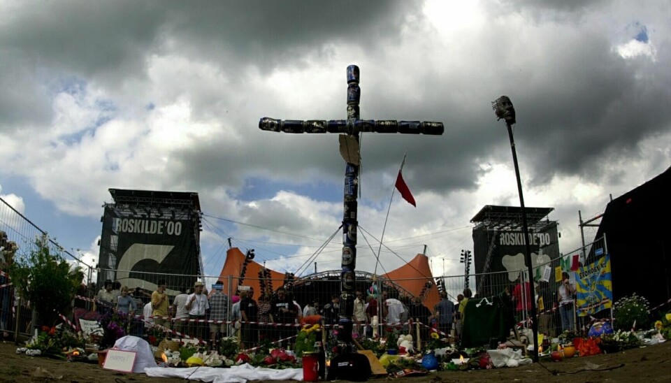 Ni unge menn omkom i trengselen under konserten med Pearl Jam på Roskilde Festival i 2000.
