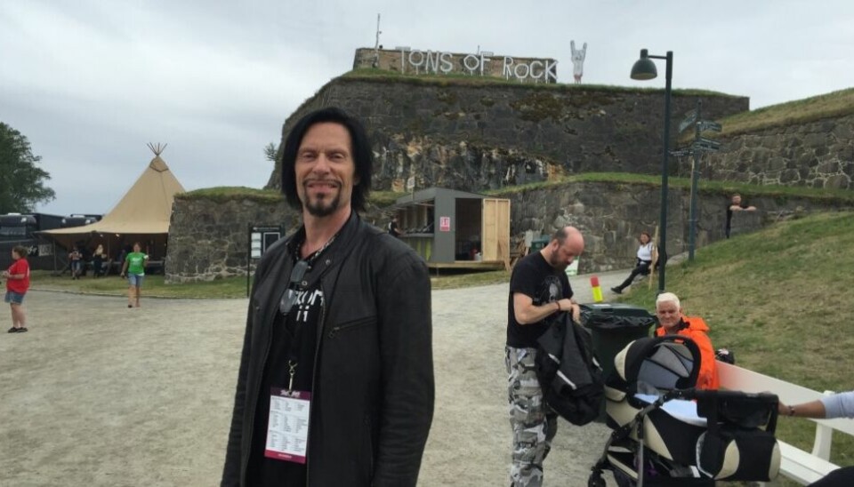 Festivalsjef Svein Bjørge har blant annet startet Hove-festivalen og Tons of Rock. Her fotografert da Tons fortsatt ble arrangert på Fredriksten festning i Halden.