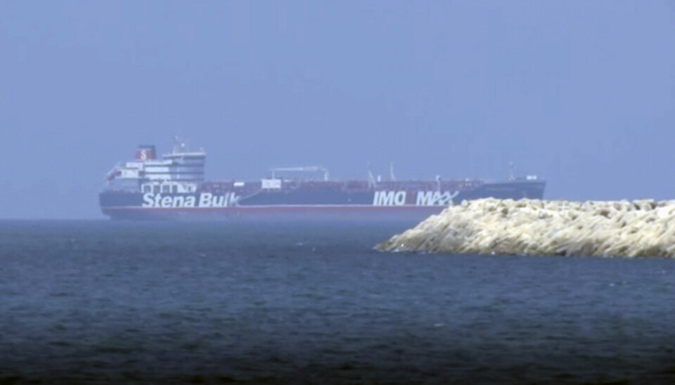 Iran truer med å stenge det viktige Hormuz-stredet, der 20 prosent av verdens olje og gass til eksport, passerer. Bildet er fra september 2019. Arkivfoto.