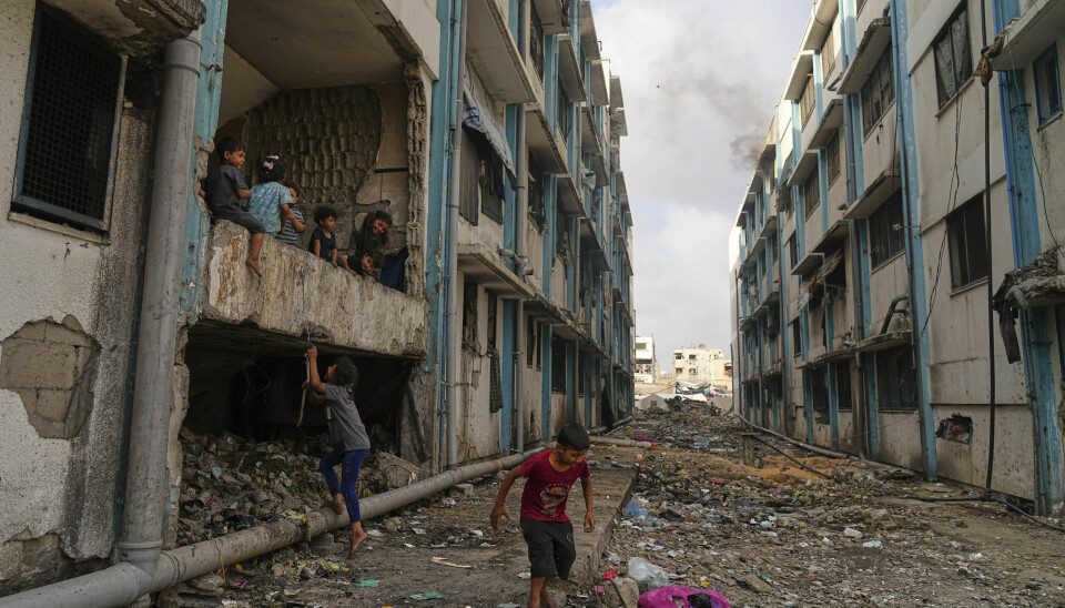Palestinere i Gaza by mandag.
