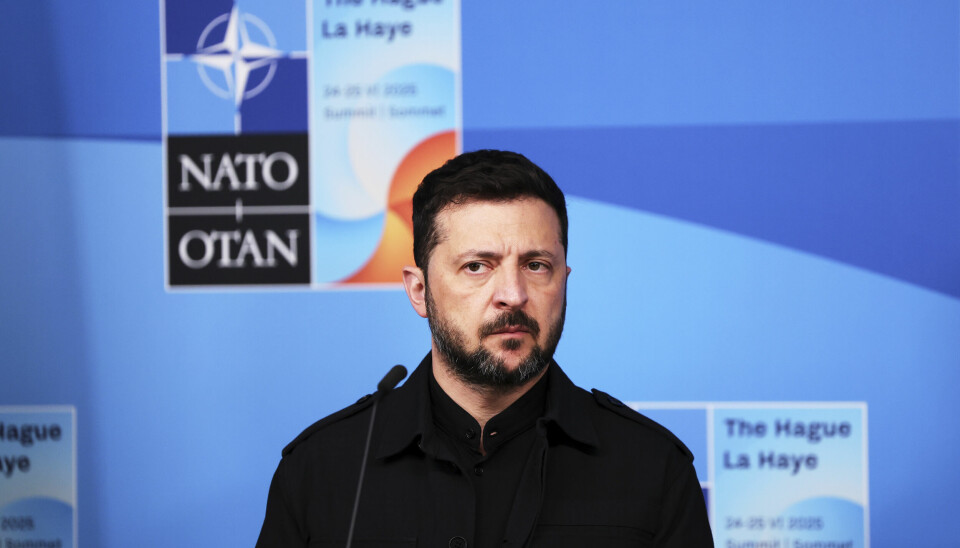 Ukrainas president Volodymyr Zelenskyj var tirsdag i Haag i Nederland i forkant av Nato-toppmøtet.