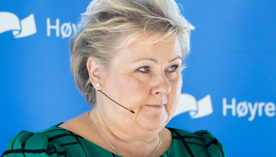 Høyre-leder Erna Solberg håper partiet kan snu trenden med dårlige målinger gjennom valgkampen.