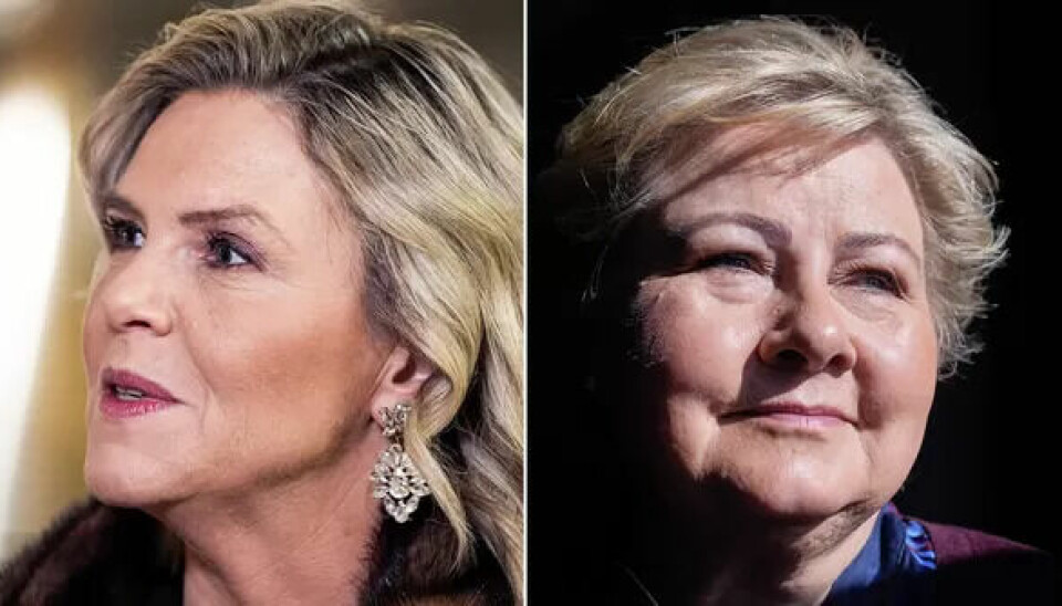 Både Sylvi Listhaug og Erna Solberg skremmer velgerne med at Rødt får stor innflytelse med en Ap-ledet regjering etter høstens valg.