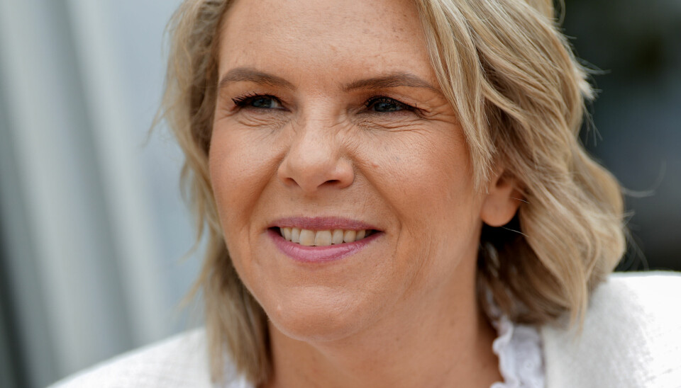 Fremskrittspartiets leder Sylvi Listhaug var på Ekebergsletta under Norway Cup tirsdag.